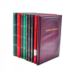 Lot massif de timbres du monde neufs et oblitérés en 9 albums.