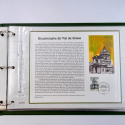 Collection documents premier jour de timbres de France 1987-1996 complet en 10 albums.