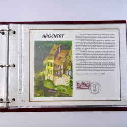 Collection documents premier jour de timbres de France 1987-1996 complet en 10 albums.