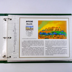 Collection documents premier jour de timbres de France 1987-1996 complet en 10 albums.