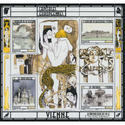 Feuillet de 4 timbres Capitale européenne Vienne F4853 neuf**.