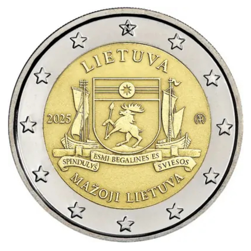 2 euros commémorative Lituanie 2025 - Mažoji Lietuva.