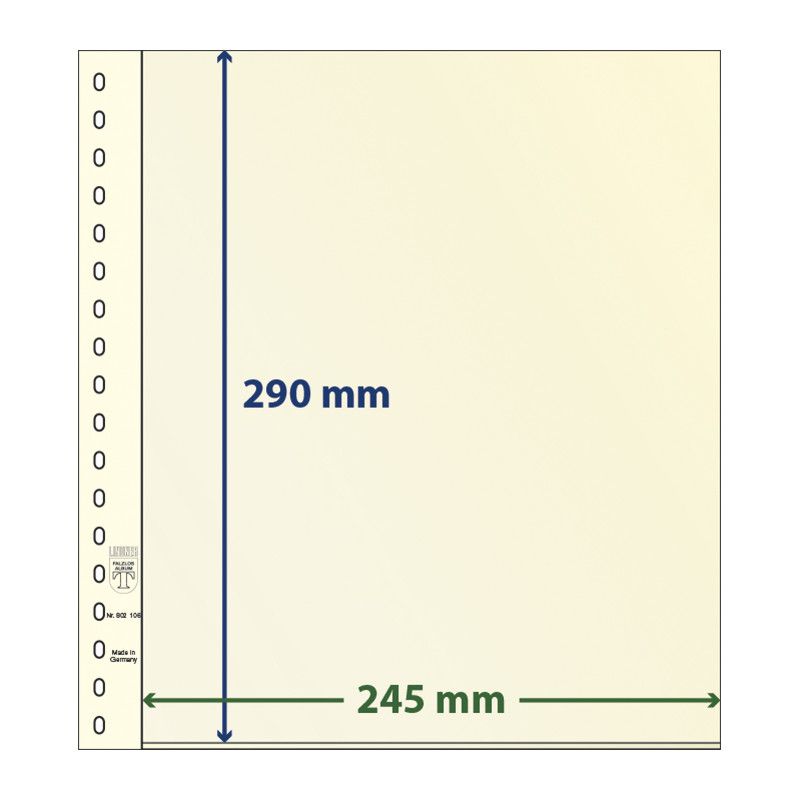 Feuille neutre Lindner-T pour les Affiches de timbres de France.