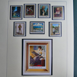 Collection timbres du monde thématique Tableaux neufs en un album.