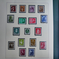 Collection timbres du monde thématique Tableaux neufs en un album.