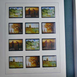 Collection timbres du monde thématique Tableaux neufs en un album.