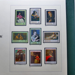 Collection timbres du monde thématique Tableaux neufs en un album.