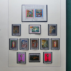 Collection timbres du monde thématique Tableaux neufs en un album.