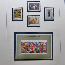 Collection timbres du monde thématique Tableaux neufs en un album.