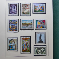 Collection timbres du monde thématique Tableaux neufs en un album.