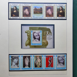 Collection timbres du monde thématique Tableaux neufs en un album.