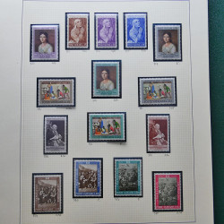 Collection timbres du monde thématique Tableaux neufs en un album.