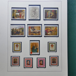 Collection timbres du monde thématique Tableaux neufs en un album.
