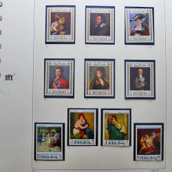 Collection timbres du monde thématique Tableaux neufs en un album.