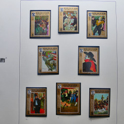 Collection timbres du monde thématique Tableaux neufs en un album.