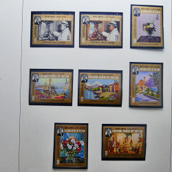Collection timbres du monde thématique Tableaux neufs en un album.