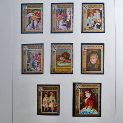 Collection timbres du monde thématique Tableaux neufs en un album.