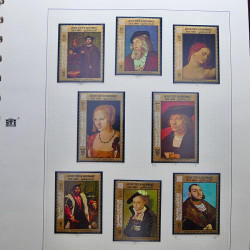 Collection timbres du monde thématique Tableaux neufs en un album.