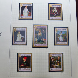 Collection timbres du monde thématique Tableaux neufs en un album.