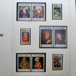 Collection timbres du monde thématique Tableaux neufs en un album.