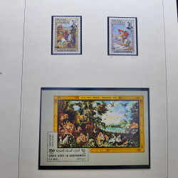 Collection timbres du monde thématique Tableaux neufs en un album.