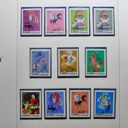 Collection timbres du monde thématique Tableaux neufs en un album.
