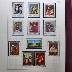 Collection timbres du monde thématique Tableaux neufs en un album.