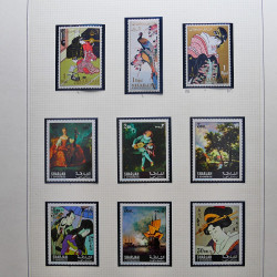 Collection timbres du monde thématique Tableaux neufs en un album.
