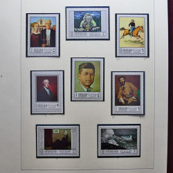 Collection timbres du monde thématique Tableaux neufs en un album.