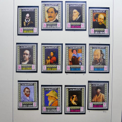 Collection timbres du monde thématique Tableaux neufs en un album.