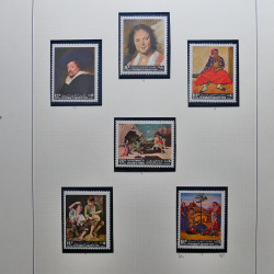 Collection timbres du monde thématique Tableaux neufs en un album.