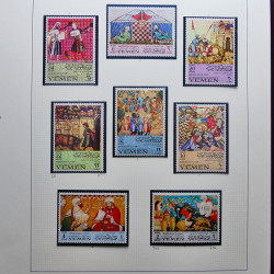 Collection timbres du monde thématique Tableaux neufs en un album.