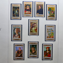 Collection timbres du monde thématique Tableaux neufs en un album.