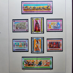 Collection timbres du monde thématique Tableaux neufs en un album.