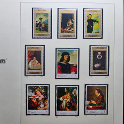 Collection timbres du monde thématique Tableaux neufs en un album.