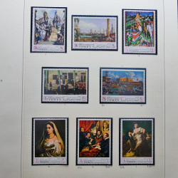 Collection timbres du monde thématique Tableaux neufs en un album.