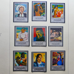 Collection timbres du monde thématique Tableaux neufs en un album.