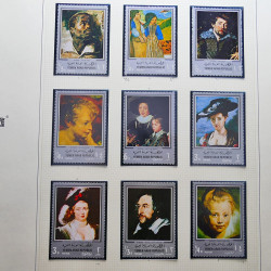 Collection timbres du monde thématique Tableaux neufs en un album.