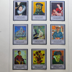 Collection timbres du monde thématique Tableaux neufs en un album.