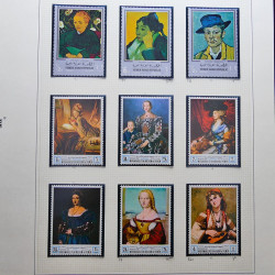 Collection timbres du monde thématique Tableaux neufs en un album.