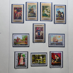 Collection timbres du monde thématique Tableaux neufs en un album.
