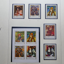 Collection timbres du monde thématique Tableaux neufs en un album.