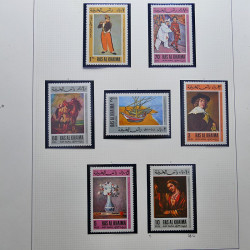 Collection timbres du monde thématique Tableaux neufs en un album.