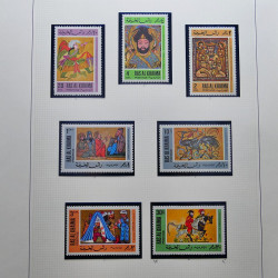 Collection timbres du monde thématique Tableaux neufs en un album.