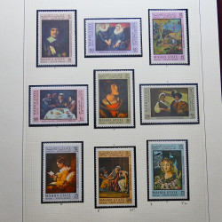 Collection timbres du monde thématique Tableaux neufs en un album.