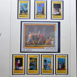 Collection timbres du monde thématique Tableaux neufs en un album.