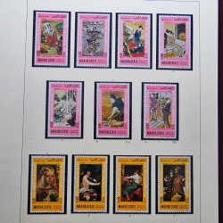 Collection timbres du monde thématique Tableaux neufs en un album.