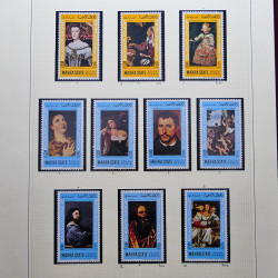 Collection timbres du monde thématique Tableaux neufs en un album.