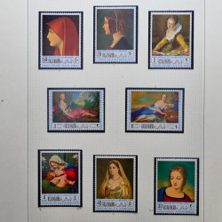Collection timbres du monde thématique Tableaux neufs en un album.