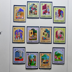 Collection timbres du monde thématique Tableaux neufs en un album.